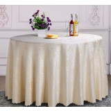 Beige embossed tablecloths