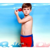 Bicolor Cartoons little boy swimming trunks