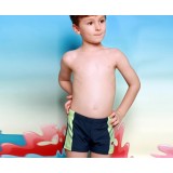 Bicolor little boy swim trunks