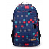 Big capacity original Plaid polyester shoulders backpack