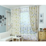 Big dots minimalist linen curtains