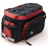 Bike rear bag with waterproof cover