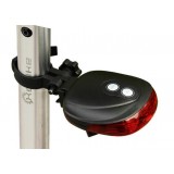 Black 3 LED laser bicycle warning taillights