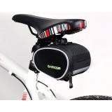 Black bicycle saddle bag