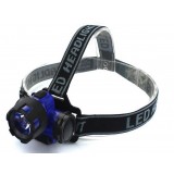 Black + Blue 3W LED headlamp