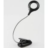Black clip-on 3W LED study lamp