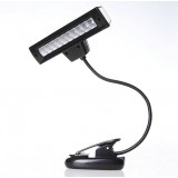 Black Freely rotating 10 LED desk lamp