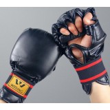 Black Half-finger EVA kumite gloves