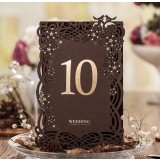 Black lace seating card