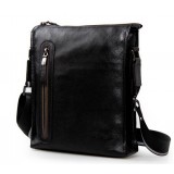 Black men's casual shoulder bag for ipad