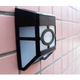 Black Solar Garden Wall Light