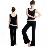 Black summer yoga clothing