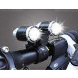 Black two purposes CREE R4 * 2 bicycle lights
