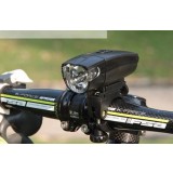 Black waterproof bike headlight