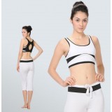 Black + White summer dancing yoga clothes suit