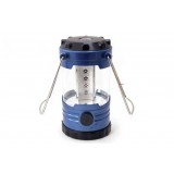 Blue 12 LED camping lights with stainless steel hook