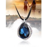 Blue crystal egg classic pendant