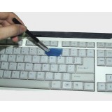 Blue keyboard cleaning brush