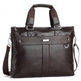 Boutique business high-end PU leather men shoulder bag