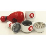 Bowling style three layers tobacco grinder