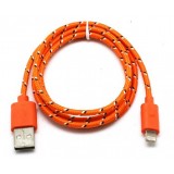 Braided USB data cable