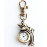 Bronze dolphin keychain watch