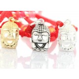 Buddha titanium silver pendant