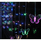 Butterfly curtains 104 LED holiday lights