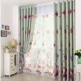 Butterfly flower customize curtains