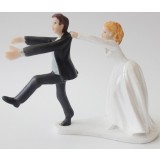 Can not escape bridegroom cake topper