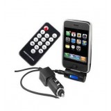 Car FM frequency transmitter with remote control for iPod