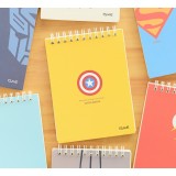 Cartoon-style coil binding notebook