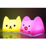 Cartoon animals baby night light