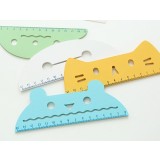 Cartoon animals wooden ruler