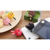 Cartoon headphone jack dust plug