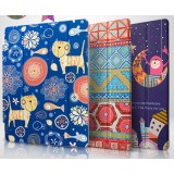 Cartoon patterns leather case with stand for ipad 2 3 4