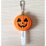 Cartoon Pumpkin Head LED Flashlight Torch Keychain