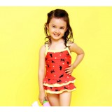 Cartoon red one-piece swimwear