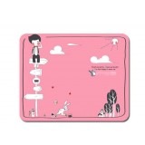 Cartoon rural landscape mouse pad