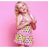 Cartoon skirt type children one-piece swimwear