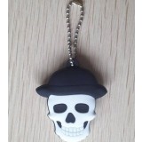 Cartoon Skull LED Flashlight Keychain