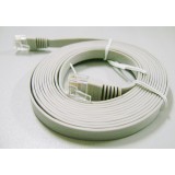 Cat.6 Gigabit network cable / 15 m flat UTP network cable