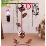 Charming rose necklace display