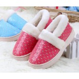 Children slip plush slippers