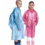 Children solid color raincoat
