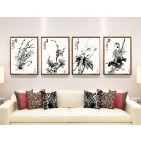 Chinese style floral oil painting