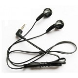 Classic black earbud headphones