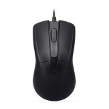 Classic black office wired mouse