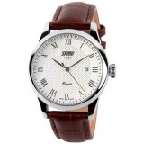 Classic casual quartz watch with calendar