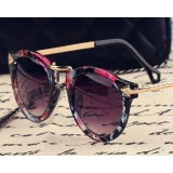 Classic round big frame sunglasses